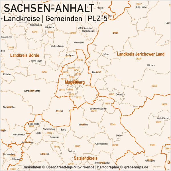 Sachsen-Anhalt Landkreise Gemeinden Postleitzahlen PLZ-5 Vektorkarte, Karte Sachsen-Anhalt Landkreise, Karte Sachsen-Anhalt Gemeinden, Karte Sachsen-Anhalt Postleitzahlen, Karte Sachsen-Anhalt PLZ-5, Karte Sachsen-Anhalt PLZ 5-stellig, Bundeslandkarte Sachsen-Anhalt, Vektorkarte Sachsen-Anhalt, Karte Vektor Sachsen-Anhalt AI-Datei download