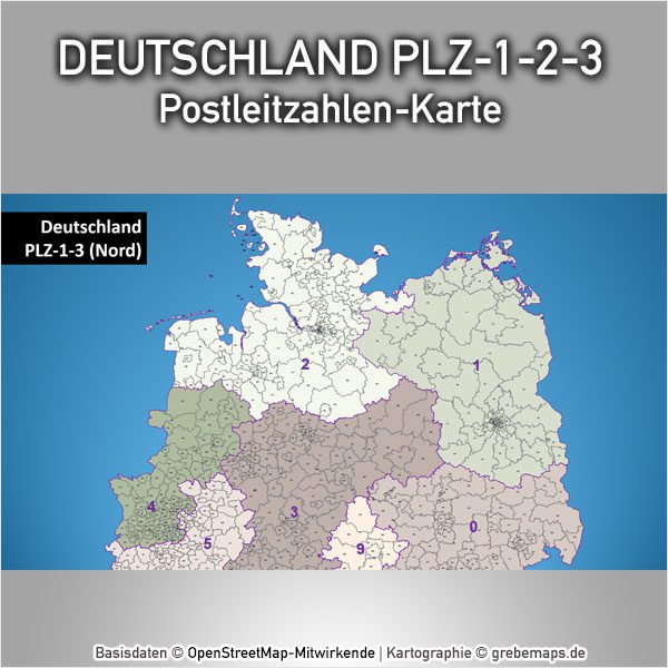 PowerPoint-Karte Deutschland Postleitzahlen PLZ-1-2-3, Karte PowerPoint Deutschland PLZ, Karte PowerPoint Deutschland Postleitzahlen, Karte PowerPoint Deutschland PLZ 1-stellig, Karte PowerPoint Deutschland PLZ 2-stellig, Karte PowerPoint Deutschland PLZ 3-stellig