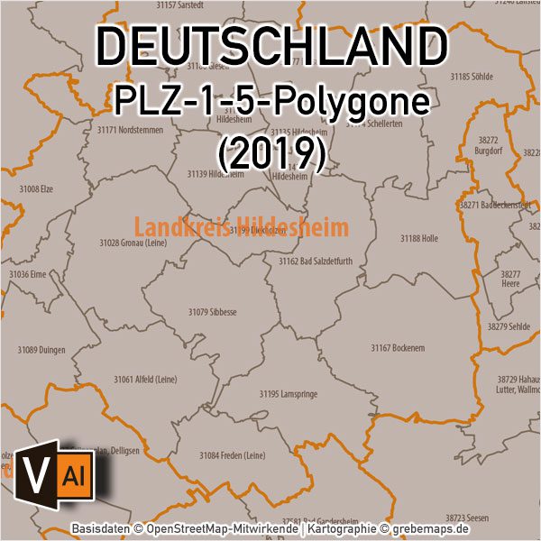 Postleitzahlen-Karte Deutschland mit Landkreisen Bundesländern Ortsnamen PLZ-5 Vektorkarte (2019), Postleitzahlen Karte Deutschland Vektor für Illustrator, Karte Deutschland PLZ Vektor, PLZ-Karte Deutschland 5-stellig, PLZ5-Karte Deutschland, PLZ-5 Karte, Postleitzahlenkarte, Karte Plz Gebiete, Plz Deutschland, Plz Gebiete Deutschland Karte, Postleitzahlengebiete Deutschland,