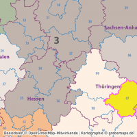 Postleitzahlen-Karte Deutschland PLZ-1-2-3 ebenen-separiert mit Landkreisen Orten Bundesländern Vektorkarte (2019), PLZ-Karte Deutschland 3-stellig, Vektorkarte PLZ Deutschland, AI-Datei, download, editierbar