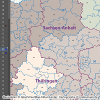 Postleitzahlen-Karte Deutschland PLZ-1-2-3 ebenen-separiert mit Landkreisen Orten Bundesländern Vektorkarte (2019), PLZ-Karte Deutschland 3-stellig, Vektorkarte PLZ Deutschland, AI-Datei, download, editierbar