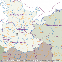 Postleitzahlen-Karte Deutschland PLZ-1-2 mit Landkreisen Bundesländern Orte Vektorkarte (2019),PLZ-Karte Deutschland 2-stellig mit Landkreisen, PLZ-Karte Vektor Deutschland, AI-Datei, editierbar, download, Karte Postleitzahlen Deutschland