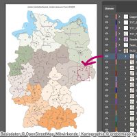 Business-/Grafiker-BasiskartenSet Deutschland Landkreise Autobahnen Orte Postleitzahlen PLZ-1-2 Vektorkarte DIN A3 (2019), Karte PLZ Deutschland 2-stellig, Vektor-Karte PLZ-2 Deutschland, Karte Landkreise Deutschland, AI-Datei, download, editierbar