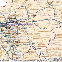 Business-/Grafiker-BasiskartenSet Deutschland Landkreise Autobahnen Orte Postleitzahlen PLZ-1-2 Vektorkarte DIN A3 (2019), Karte PLZ Deutschland 2-stellig, Vektor-Karte PLZ-2 Deutschland, Karte Landkreise Deutschland, AI-Datei, download, editierbar