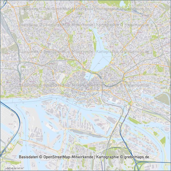 Hamburg Stadtplan Gebäude Strassennamen Vektorkarte, Stadtplan Hamburg, Landkarte Hamburg, Hamburg Stadtplan Straßennamen, Vektorkarte Stadtplan Hamburg, Hamburg-City Stadtplan