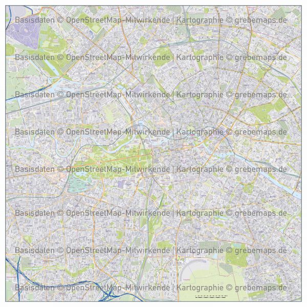 Berlin Stadtplan Gebäude Strassennamen Vektorkarte, Karte Berlin Vektor, Stadtplan Berlin Straßen, Vektorkarte Stadtplan Berlin Gebäude, Vektorkarte Berlin, Berlin Stadtplan editierbar, AI-Datei, Illustrator Karte Berlin