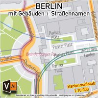 Berlin Stadtplan Gebäude Strassennamen Vektorkarte, Karte Berlin Vektor, Stadtplan Berlin Straßen, Vektorkarte Stadtplan Berlin Gebäude, Vektorkarte Berlin, Berlin Stadtplan editierbar, AI-Datei, Illustrator Karte Berlin