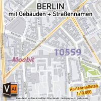 Berlin Stadtplan Gebäude Strassennamen Vektorkarte, Karte Berlin Vektor, Stadtplan Berlin Straßen, Vektorkarte Stadtplan Berlin Gebäude, Vektorkarte Berlin, Berlin Stadtplan editierbar, AI-Datei, Illustrator Karte Berlin