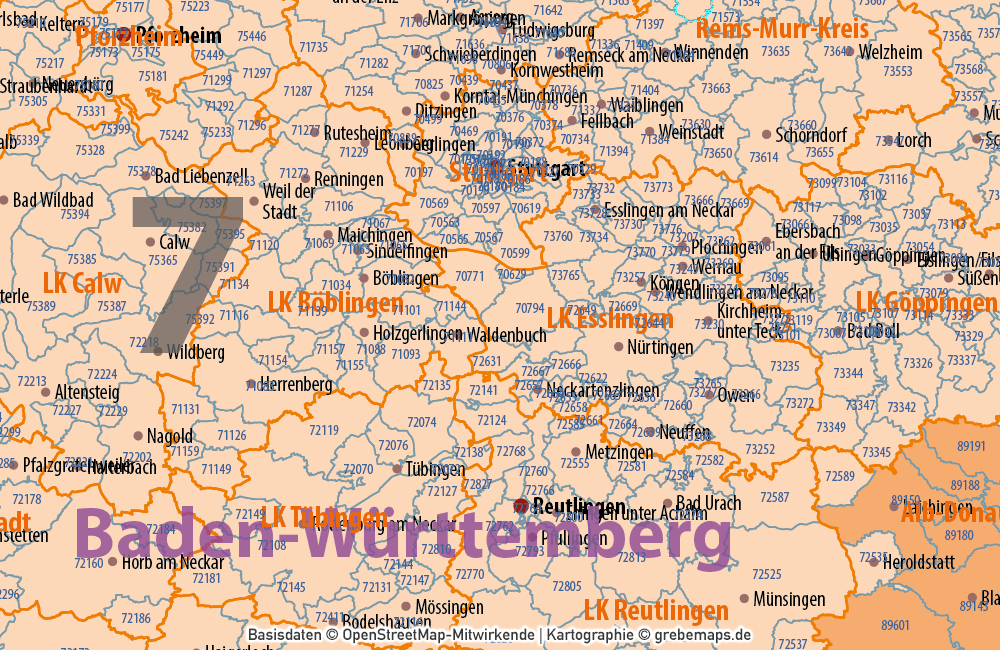Deutschland Postleitzahlenkarte PLZ-1-5 mit Landkreisen Bundesländern Ortsnamen Vektorkarte (2020), Karte PLZ 5-stellig Deutschland, Vektorkarte PLZ Deutschland, Karte Vektor Deutschland PLZ, AI, Datei, download, editierbar, bearbeitbar