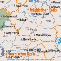 Deutschland Postleitzahlenkarte PLZ-1-2-5 mit Landkreisen Bundesländern Ortsnamen Vektorkarte (2020), Karte PLZ Deutschland, PLZ-Karte Deutschland Vektor, PLZ-5 Karte Deutschland, editierbar, AI, Download