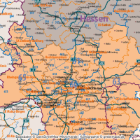 Deutschland Postleitzahlenkarte PLZ-1-2-3 mit Landkreisen Bundesländern Autobahnen Orten Vektorkarte, PLZ-3-Karte Deutschland, Karte PLZ-3 3-stellig Deutschland, AI, download, editierbar, Vektorgrafik