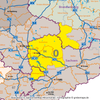 Deutschland Postleitzahlenkarte PLZ-1-2 mit Landkreisen Bundesländern Autobahnen Orte Vektorkarte, PLZ-2-Karte Deutschland, Karte PLZ-2 Deutschland Vektor, AI, download, editierbar, Karte Vektor Deutschland PLZ