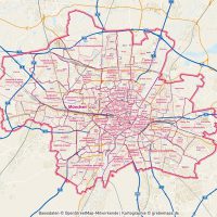 München Stadtplan mit Stadtbezirken Stadtteilen Postleitzahlen PLZ-5 Gebäuden Vektorkarte, Karte München Stadtbezirke, Karte München Stadtteile, Karte München Postleitzahlen, Karte PLZ München, AI, download, editierbar, ebenen-separiert, Vektorkarte München, Stadtplan München Vektor, PLZ-Karte München