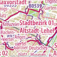 München Stadtplan mit Stadtbezirken Stadtteilen Postleitzahlen PLZ-5 Gebäuden Vektorkarte, Karte München Stadtbezirke, Karte München Stadtteile, Karte München Postleitzahlen, Karte PLZ München, AI, download, editierbar, ebenen-separiert, Vektorkarte München, Stadtplan München Vektor, PLZ-Karte München