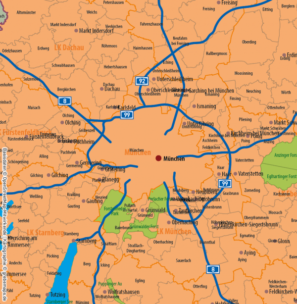 Bayern Vektorkarte Gemeinden Landkreise Postleitzahlen PLZ-5 Regierungsbezirke Autobahnen, Karte Bayern Gemeinden, Gemeindekarte Bayern, Karte Bayern Landkreise, Karte Bayern Postleitzahlen, PLZ-Karte Bayern, PLZ-5-Karte Bayern, AI, download, editierbar