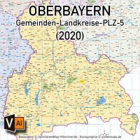 Oberbayern Vektorkarte Gemeinden Landkreise Postleitzahlen PLZ-5 Autobahnen, Karte Oberbayern Gemeinden, Karte Oberbayern Postleitzahlen, PLZ-5 Karte Oberbayern, PLZ-Karte Oberbayern, Karte Oberbayern Vektor, Karte Oberbayern administrativ, Vektorkarte Oberbayern Gemeinden, AI, download, editierbar, ebenen-separiert