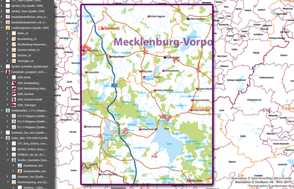 Ostdeutschland Vektorkarte Landkreise Gemeinden Postleitzahlen PLZ-5 Bundesländer, Karte Brandenburg Gemeinden, Karte Thüringen PLZ, Karte Sachsen Gemeinden, Karte Mecklenburg-Vorpommern Postleitzahlen, Karte Sachsen-Anhalt Landkreise, AI, download, editierbar, ebenen-separiert