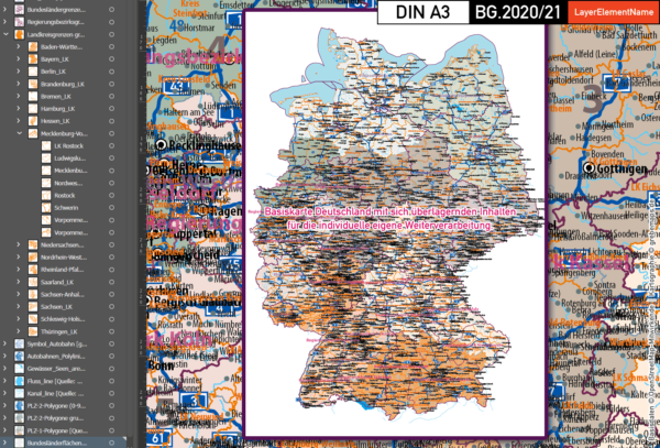 Karte Deutschland Landkreise, Karte Deutschland Postleitzahlen PLZ-1-2, PLZ-Karte Deutschland, Vektorkarte Deutschland Landkreise, Vektorkarte Deutschland PLZ 2-stellig, vector map germany plz, vector map germany illustrator, ai, editierbar, ebenen-separiert, download