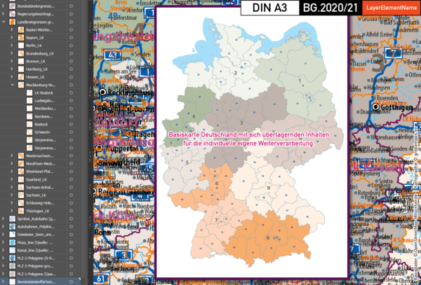 Karte Deutschland Landkreise, Karte Deutschland Postleitzahlen PLZ-1-2, PLZ-Karte Deutschland, Vektorkarte Deutschland Landkreise, Vektorkarte Deutschland PLZ 2-stellig, vector map germany plz, vector map germany illustrator, ai, editierbar, ebenen-separiert, download