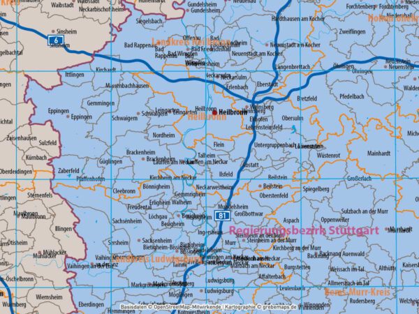 Baden-Württemberg Vektorkarte Regierungsbezirke Landkreise Gemeinden Postleitzahlen PLZ-5, Landkarte Baden-Württemberg, Karte Baden-Württemberg PLZ, Karte Baden-Württemberg Gemeinden, Vektorkarte Baden-Württemberg Postleitzahlen, Karte PLZ 5-stellig Baden-Württemberg, download, AI, editierbar, ebenen-separiert