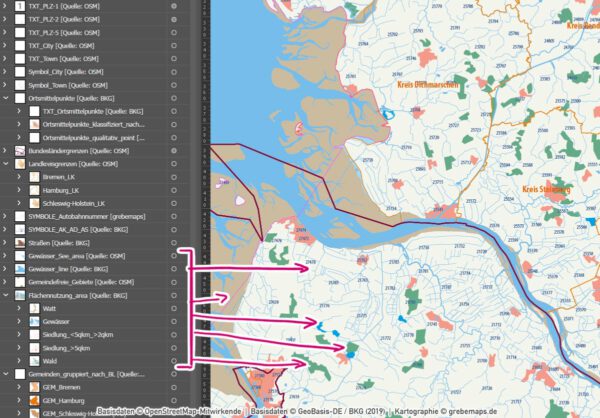 Schleswig-Holstein Hamburg Vektorkarte Gemeinden Landkreise Postleitzahlen PLZ-1-2-5 Autobahnen, Karte Schleswig-Holstein Gemeinden, Karte Schleswig-Holstein PLZ, Karte Schleswig-Holstein Landkreise, PLZ-Karte Schleswig-Holstein, Vektorkarte Schleswig-Holstein, vector map Schleswig-Holstein, AI, editierbar, ebenen-separiert, download