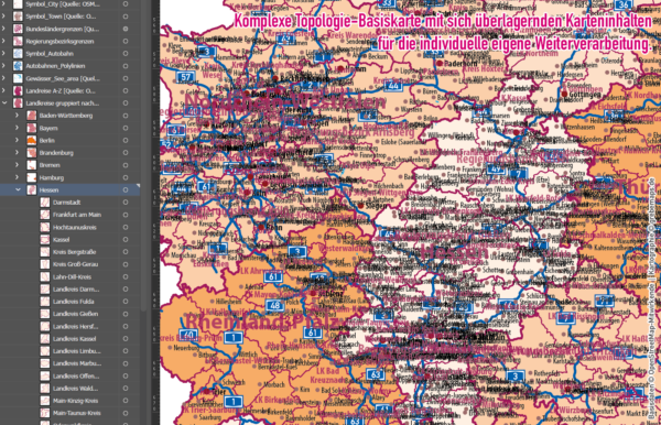 Deutschland Vektorkarte Landkreise Stadtkreise Bundesländer Regierungsbezirke Autobahnen Basiskarte (2021), vector map germany counties, Vektorkarte Deutschland Landkreise, Landkarte Deutschland Landkreise, Karte Landkreise Deutschland, Karte AI Deutschland Landkreise, Karte Deutschland Illustrator AI, download, editierbar