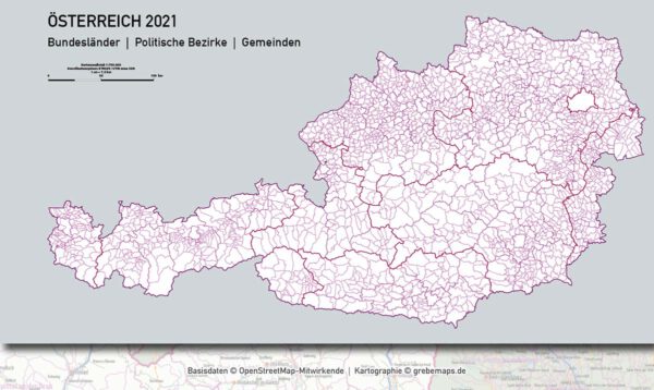 Österreich Austria Vektorkarte Bundesländer Bezirke Gemeinden Autobahnen (2021), Karte Österreich Gemeinden, Karte Austria Gemeinden, Karte Österreich Bezirke, Vektorkarte Österreich Bezirke, Landkarte Österreiche Bundesländer, vector map austria ai, ai-datei, download