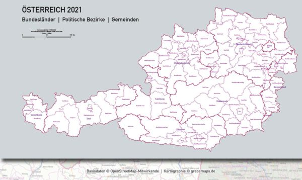 Österreich Austria Vektorkarte Bundesländer Bezirke Gemeinden Autobahnen (2021), Karte Österreich Gemeinden, Karte Austria Gemeinden, Karte Österreich Bezirke, Vektorkarte Österreich Bezirke, Landkarte Österreiche Bundesländer, vector map austria ai, ai-datei, download