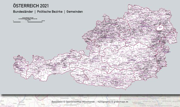 Österreich Austria Vektorkarte Bundesländer Bezirke Gemeinden Autobahnen (2021), Karte Österreich Gemeinden, Karte Austria Gemeinden, Karte Österreich Bezirke, Vektorkarte Österreich Bezirke, Landkarte Österreiche Bundesländer, vector map austria ai, ai-datei, download