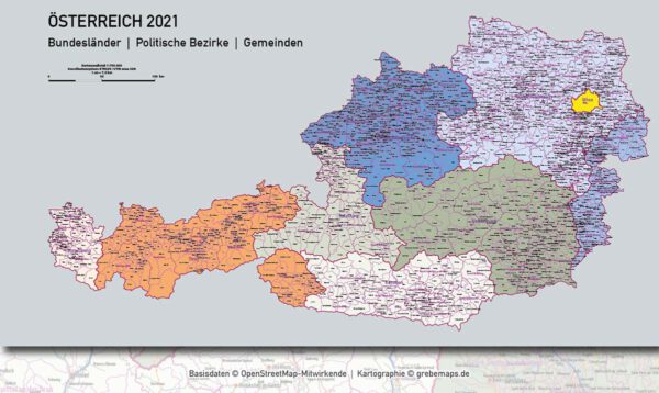 Österreich Austria Vektorkarte Bundesländer Bezirke Gemeinden Autobahnen (2021), Karte Österreich Gemeinden, Karte Austria Gemeinden, Karte Österreich Bezirke, Vektorkarte Österreich Bezirke, Landkarte Österreiche Bundesländer, vector map austria ai, ai-datei, download