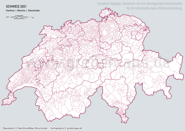 Schweiz Vektorkarte Kantone Bezirke Gemeinden Flüsse Seen Autobahnen (2021), Karte Schweiz Kantone Gemeinden, vector map switzerland, Vektorkarte Schweiz Gemeinden, Landkarte Schweiz, AI, download, editierbar, ebenen-separiert