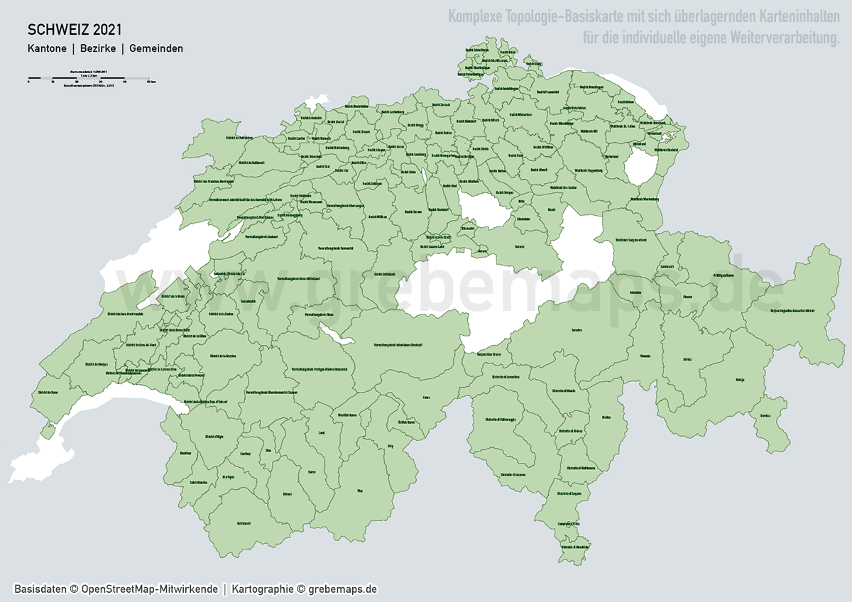 Schweiz Vektorkarte Kantone Bezirke Gemeinden Flüsse Seen Autobahnen (2021), Karte Schweiz Kantone Gemeinden, vector map switzerland, Vektorkarte Schweiz Gemeinden, Landkarte Schweiz, AI, download, editierbar, ebenen-separiert