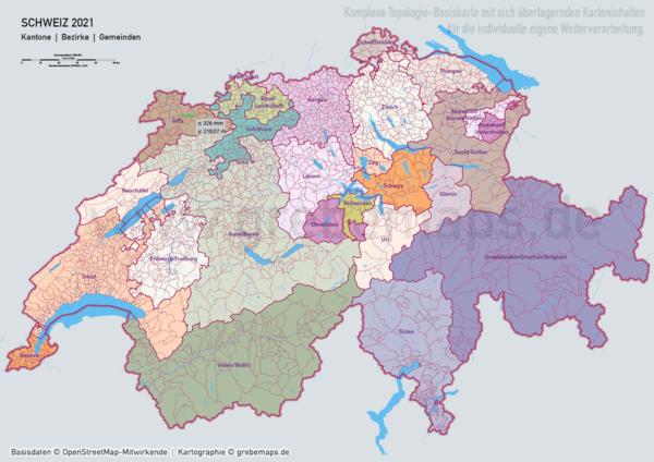 Schweiz Vektorkarte Kantone Bezirke Gemeinden Flüsse Seen Autobahnen (2021), Karte Schweiz Kantone Gemeinden, vector map switzerland, Vektorkarte Schweiz Gemeinden, Landkarte Schweiz, AI, download, editierbar, ebenen-separiert