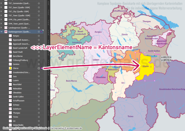 Schweiz Vektorkarte Kantone Bezirke Gemeinden Flüsse Seen Autobahnen (2021), Karte Schweiz Kantone Gemeinden, vector map switzerland, Vektorkarte Schweiz Gemeinden, Landkarte Schweiz, AI, download, editierbar, ebenen-separiert