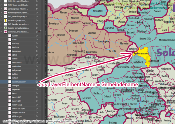 Schweiz Vektorkarte Kantone Bezirke Gemeinden Flüsse Seen Autobahnen (2021), Karte Schweiz Kantone Gemeinden, vector map switzerland, Vektorkarte Schweiz Gemeinden, Landkarte Schweiz, AI, download, editierbar, ebenen-separiert