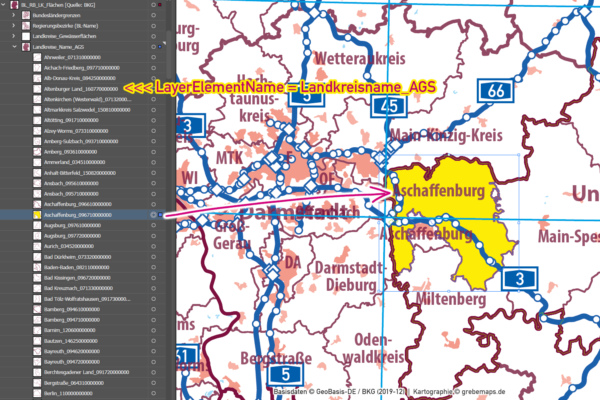 Deutschland Basiskarte Vektorkarte Bundesländer Regierungsbezirke Landkreise Autobahnen, Vektorkarte Deutschland Landkreise, AI-Datei, Illustrator, download, edtierbar, Vektorgrafik, Landkarte Deutschland Landkreise