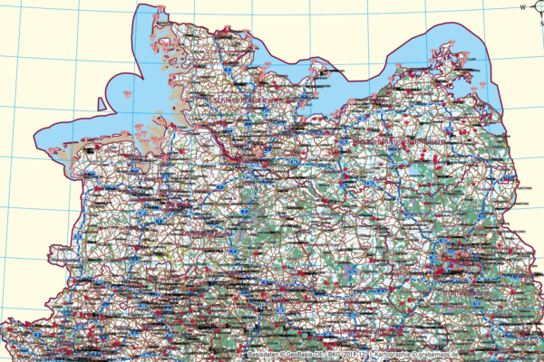 Deutschland Basiskarte Vektorkarte Bundesländer Regierungsbezirke Landkreise Autobahnen, Vektorkarte Deutschland Landkreise, AI-Datei, Illustrator, download, edtierbar, Vektorgrafik, Landkarte Deutschland Landkreise