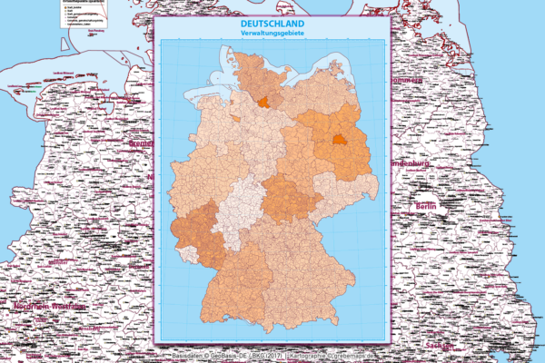 Deutschland administrative Verwaltungskarte Bundesländer Regierungsbezirke Landkreise Gemeinden Vektorkarte Landkarte, Karte Deutschland Gemeinden, Gemeindekarte Deutschland, Vektorkarte Deutschland Gemeinden, AI-Datei, Vektorkarte, download, editierbar, Vektorgrafik