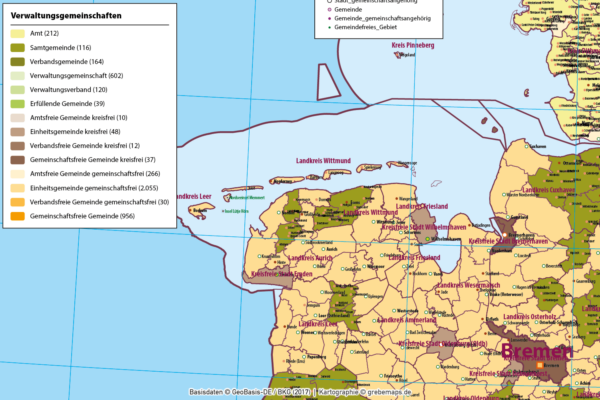 Deutschland administrative Verwaltungskarte Bundesländer Regierungsbezirke Landkreise Gemeinden Vektorkarte Landkarte, Karte Deutschland Gemeinden, Gemeindekarte Deutschland, Vektorkarte Deutschland Gemeinden, AI-Datei, Vektorkarte, download, editierbar, Vektorgrafik