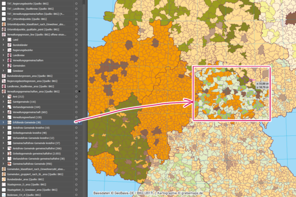 Deutschland administrative Verwaltungskarte Bundesländer Regierungsbezirke Landkreise Gemeinden Vektorkarte Landkarte, Karte Deutschland Gemeinden, Gemeindekarte Deutschland, Vektorkarte Deutschland Gemeinden, AI-Datei, Vektorkarte, download, editierbar, Vektorgrafik