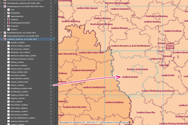 Deutschland administrative Verwaltungskarte Bundesländer Regierungsbezirke Landkreise Gemeinden Vektorkarte Landkarte, Karte Deutschland Gemeinden, Gemeindekarte Deutschland, Vektorkarte Deutschland Gemeinden, AI-Datei, Vektorkarte, download, editierbar, Vektorgrafik