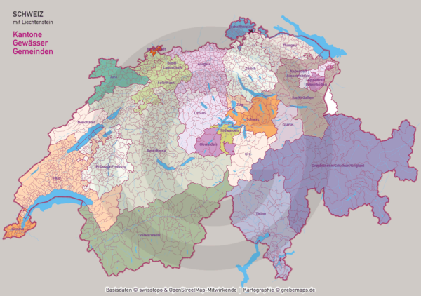 Schweiz Vektorkarte Postleitzahlen PLZ-1-2-3-4-6 Kantone Gemeinden, Postleitzahlen-Karte Schweiz, Karte PLZ Schweiz, PLZ-Karte Schweiz, Karte Postleitzahlen Schweiz, Landkarte PLZ Schweiz, Vektorkarte PLZ Schweiz, vector map, ai, download, editierbar