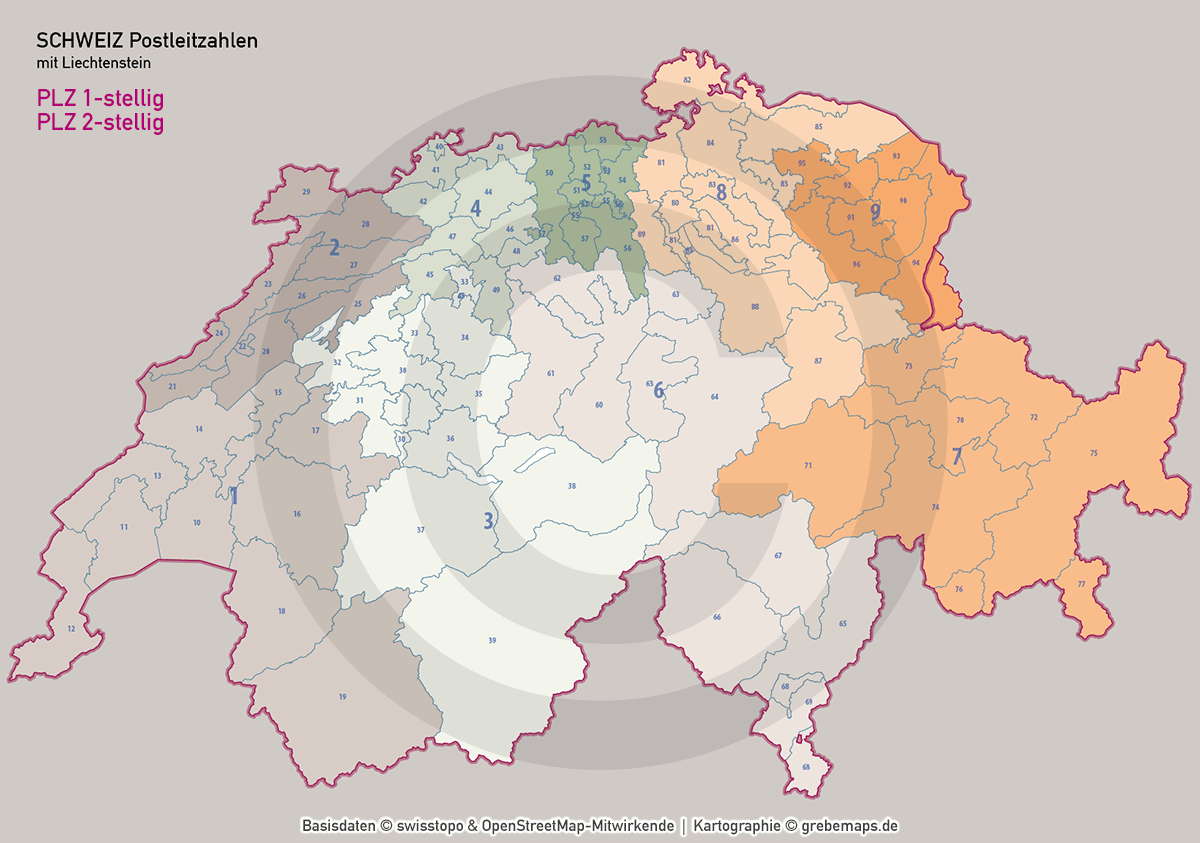 Schweiz Vektorkarte Postleitzahlen PLZ-1-2-3-4-6 Kantone Gemeinden, Postleitzahlen-Karte Schweiz, Karte PLZ Schweiz, PLZ-Karte Schweiz, Karte Postleitzahlen Schweiz, Landkarte PLZ Schweiz, Vektorkarte PLZ Schweiz, vector map, ai, download, editierbar