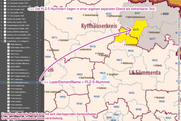 Thüringen Vektorkarte Landkreise Gemeinden Postleitzahlen PLZ-5, Karte Postleitzahlen Thüringen, Karte Gemeinden Thüringen, Karte Landkreise Thüringen, Karte PLZ-5 Thüringen, vector map Thüringen, Kartengrafik Thüringen, Vektorgrafik Thüringen, Vektorkarte Thüringen Ai, Landkarte Thüringen, Karte Thüringen für Illustrator Ai, download, editierbar