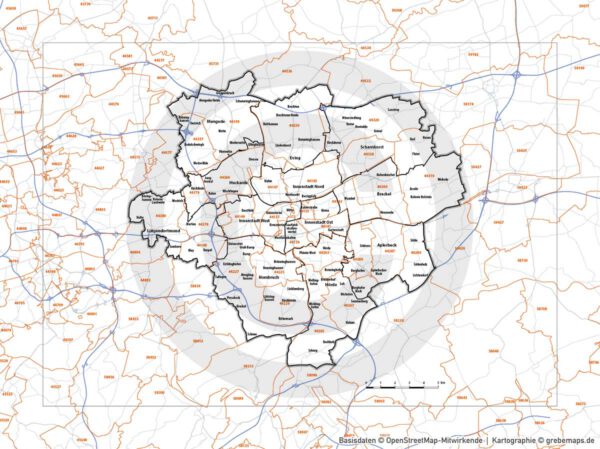 Dortmund Vertriebskarte Postleitzahlen PLZ-5 Stadtbezirke Stadtteilnamen Vektorkarte, Karte Dortmund PLZ, PLZ-Karte Dortmund, Stadtplan Dortmund PLZ, Stadtkarte Dortmund PLZ, PLZ 5-stellig Dortmund Vektorkarte, Vektorgrafik Dortmund, Kartengrafik Dortmund, Karte Dortmund AI, download, AI-Datei, Karte Dortmund für Illustrator