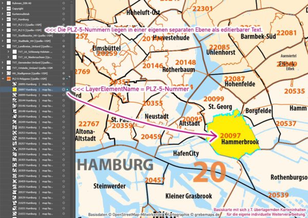 Hamburg und Umgebung Vertriebskarte Postleitzahlen PLZ-5 Stadtbezirke Stadtteile Vektorkarte, Postleitzahlenkarte Hamburg, Karte PLZ-5 Hamburg, Landkarte Hamburg, Stadtplan Hamburg, Stadtkarte Hamburg, Karte Hamburg für Illustrator, Kartengrafik Hamburg, Vektorgrafik Hamburg, vector map hamburg, Karte Hamburg AI-datei, editierbar, download, ebenen-separiert