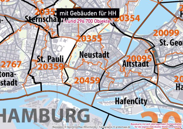 Hamburg und Umgebung Vertriebskarte Postleitzahlen PLZ-5 Stadtbezirke Stadtteile HH-Gebäude Vektorkarte, PLZ-Karte Hamburg, Postleitzahlenkarte Hamburg, Karte Hamburg Stadtteile, vector map hamburg, Vektorkarte hamburg, Vektorgrafik Hamburg, Kartengrafik Hamburg, Karte Hamburg Stadtteile für Illustrator, Karte Hamburg AI-Datei, editierbar, download, ebenen-separiert, Stadtplan Hamburg Stadtteile, Landkarte Hamburg Stadtteile, Stadtkarte Hamburg Stadtteile