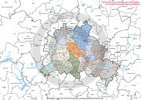 Berlin und Umgebung Vertriebskarte Postleitzahlen PLZ-5 Stadtbezirke Stadtteile Vektorkarte, vector map berlin, plz-karte berlin, karte plz berlin, karte berlin stadtteile, karte berlin vektor, karte berlin für illustrator, stadtplan berlin stadtteile, stadtplan berlin plz, karte berlin ai, vector map berlin, vektorgrafik, vektorkarte, kartengrafik, illustrator ai, editierbar, download