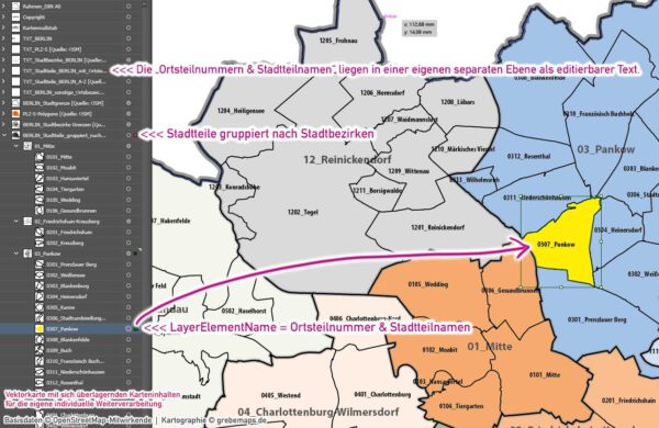 Berlin Basiskarte Postleitzahlen PLZ-5 Stadtbezirke Stadtteile Vektorkarte, Karte Berlin Stadtteile, Karte Berlin Postleitzahlen, PLZ-Karte Berlin, Vektorkarte Berlin, Vektorgrafik Berlin, Kartengrafik Berlin, Karte Berlin für Illustrator, vector map berlin plz, AI-Datei, download, editierbar, Stadtplan Berlin Stadtteile