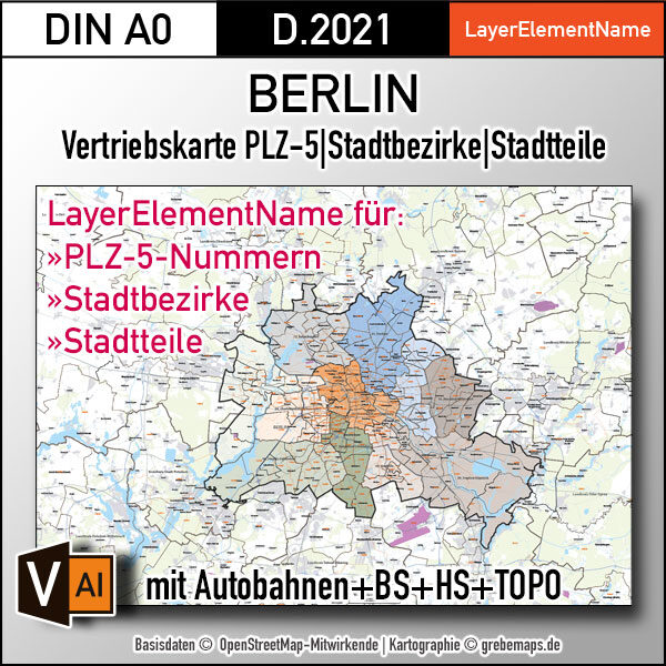 Berlin und Umgebung Vertriebskarte Postleitzahlen PLZ-5 Stadtbezirke Stadtteile Vektorkarte, vector map berlin, plz-karte berlin, karte plz berlin, karte berlin stadtteile, karte berlin vektor, karte berlin für illustrator, stadtplan berlin stadtteile, stadtplan berlin plz, karte berlin ai, vector map berlin, vektorgrafik, vektorkarte, kartengrafik, illustrator ai, editierbar, download